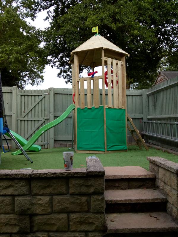 tp wooden climbing frame