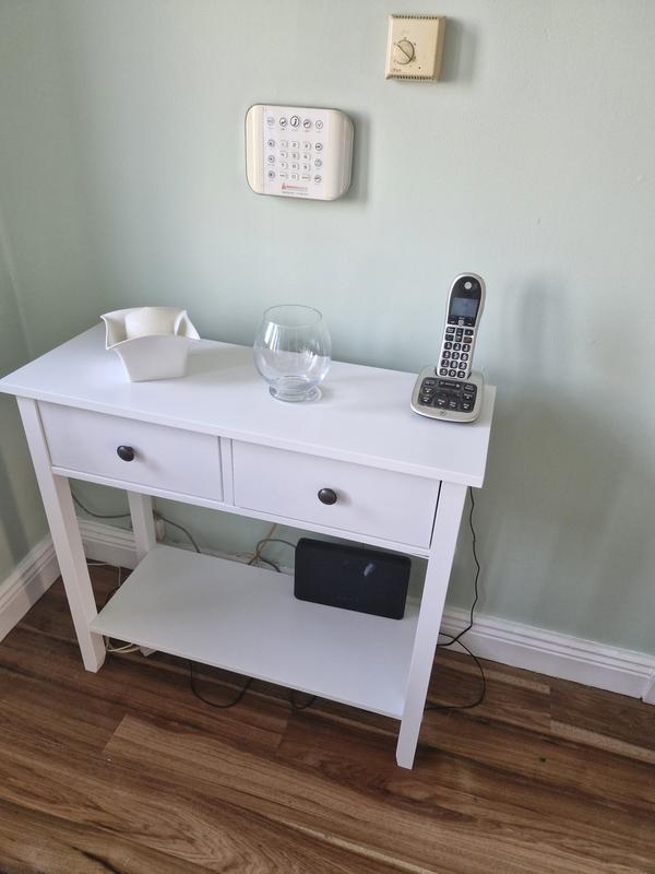 Vida Designs Windsor Console Table with Bottom Shelf, Living Room, Hallway Way Furniture, Side Table, Coffee Table (3 Drawers, White