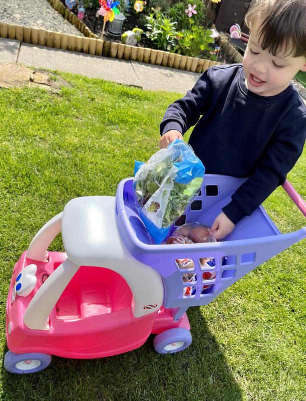 Little tikes shopping clearance cart pink