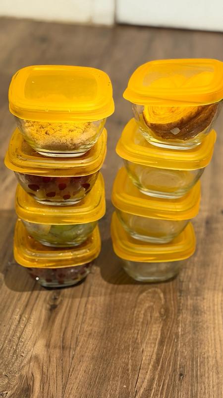 Boîte Alimentaire En Verre Hermétiques Avec Couvercles Lot De 6 Rondes