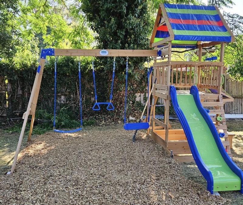 Backyard discovery beachfront cheap swing set