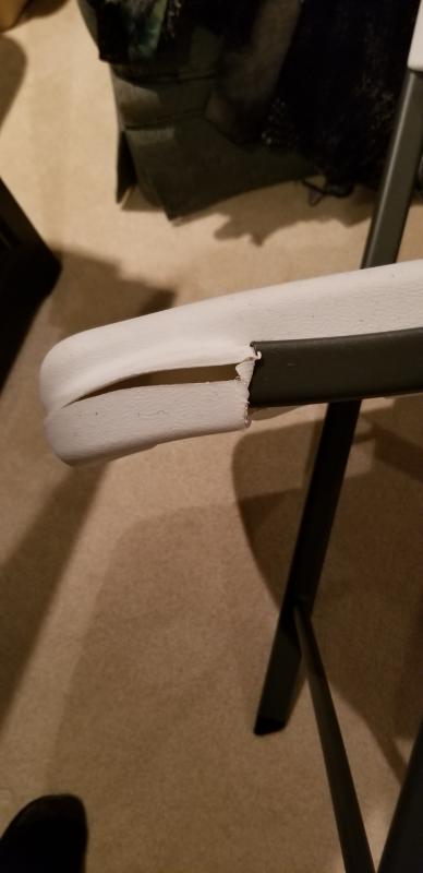 Seat breaks in same spot on every chair with use