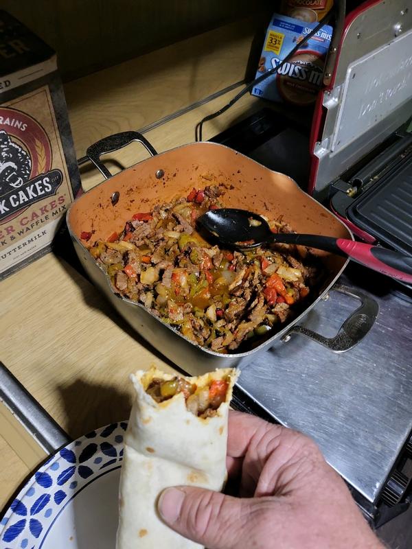 Made fajitas in smoker turned out great!