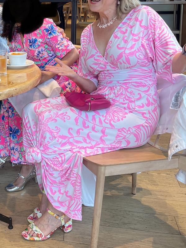 knee length dresses for ladies Wellington Maxi Dress – Anchored In Pink main image 0