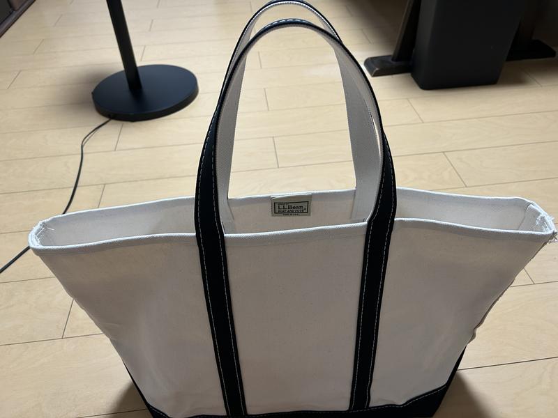 新品 LL Bean トートバッグ アイボリー/ブラック LARGE ボート・アンド・トート、オープン・トップ 通販｜L.L.Bean公式