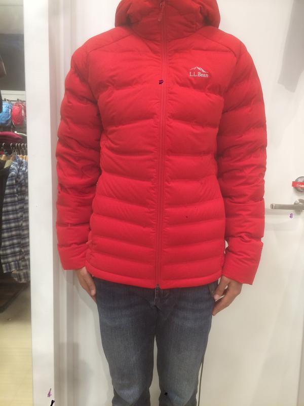 極美品エルエルビーンウルトラライト850 ストレッチダウンフード