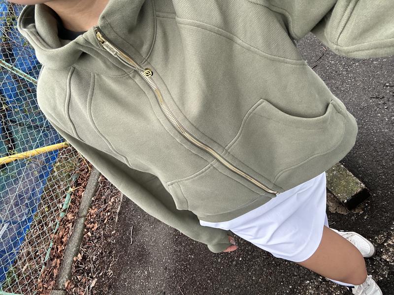 ルルレモン scuba オーバーサイズ フルジップ パーカー フーディ M/L Scuba オーバーサイズ フルジップフーディ | パーカー