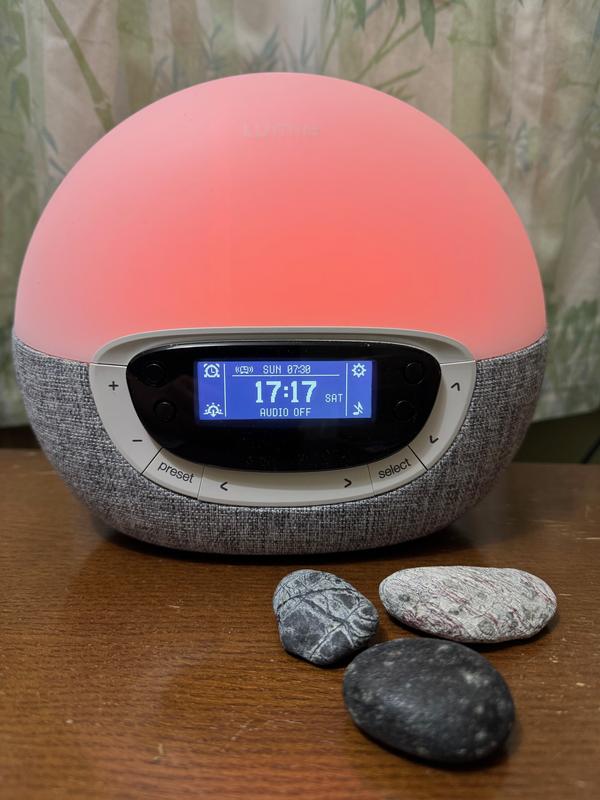 Lumie radio alarm clock top
