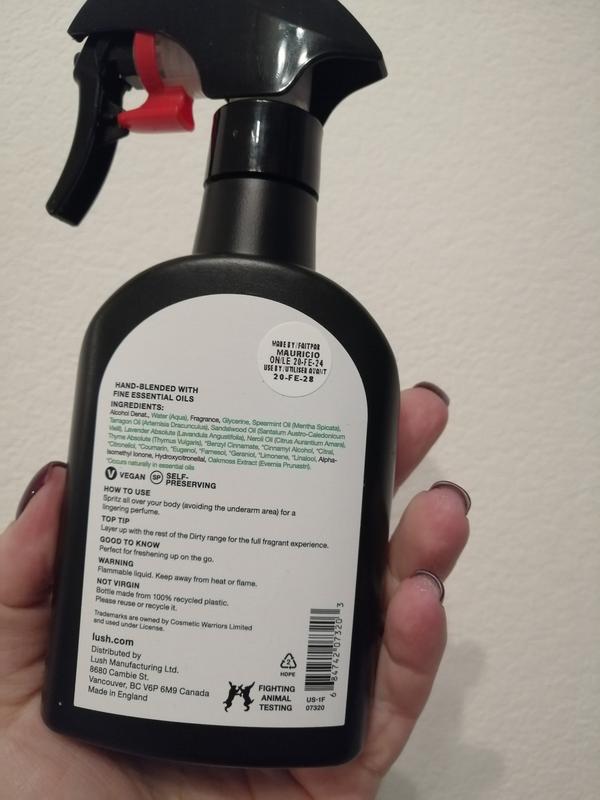 Dirty | Body Spray | LUSH