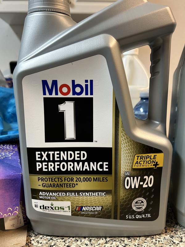 Mobil 1 0W20 Extended Performance Synthetic Oil