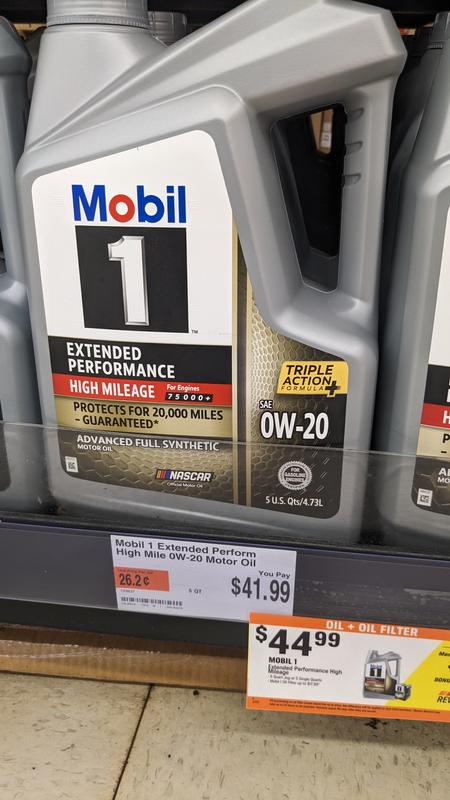 Mobil 1™ High Mileage 0W-20
