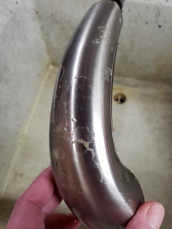 Unacceptable when you spend this much on a new faucet. Go back to metal!