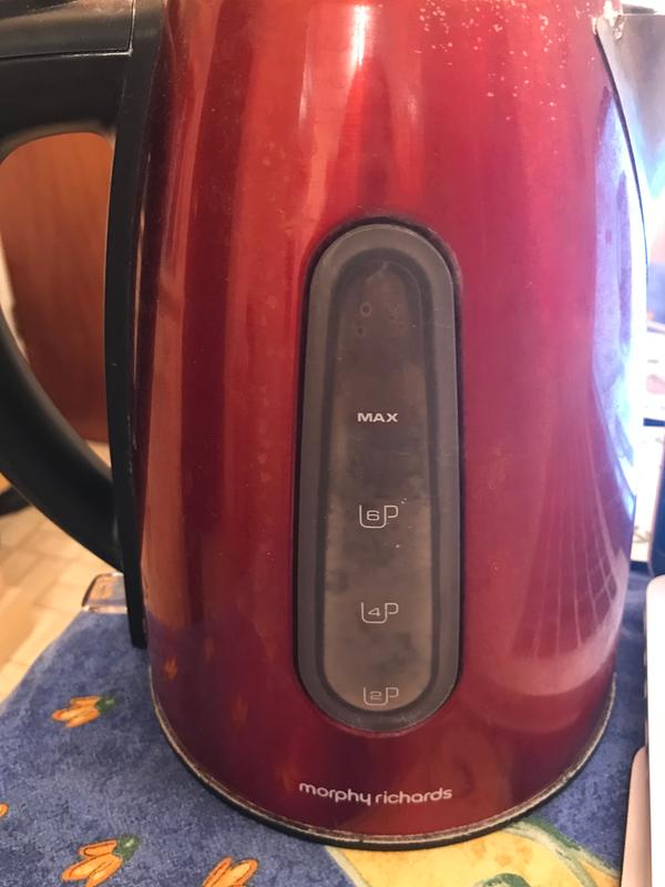 morphy richards red kettle