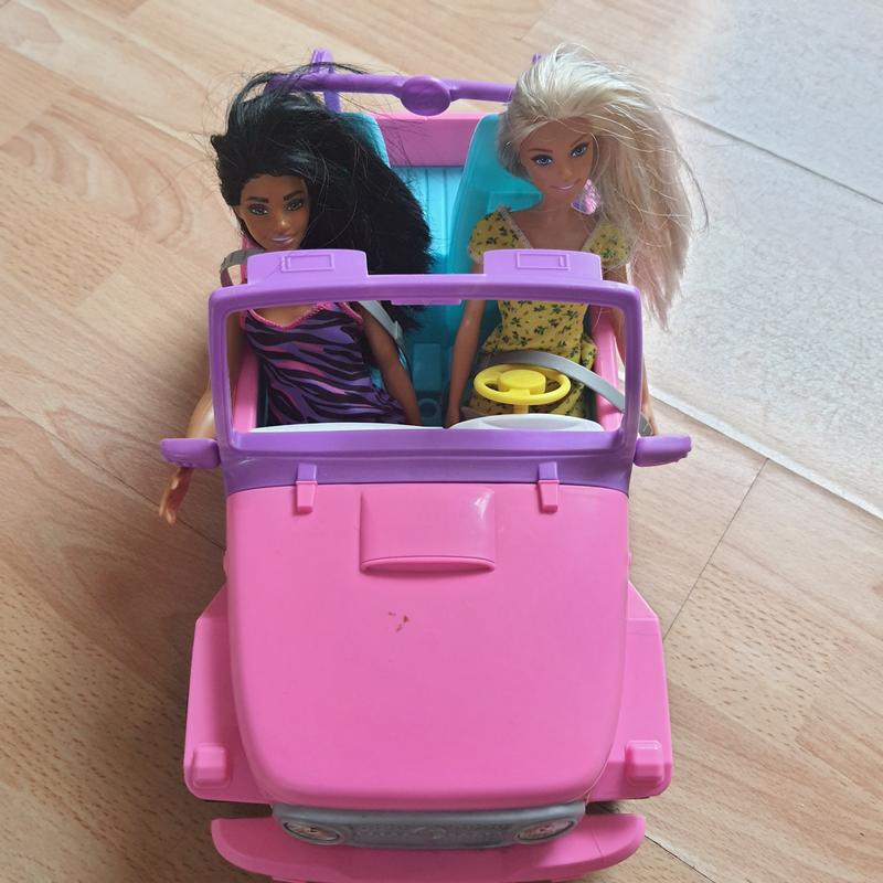 Coffret barbie bateau et jeep + 2 poupées - Barbie