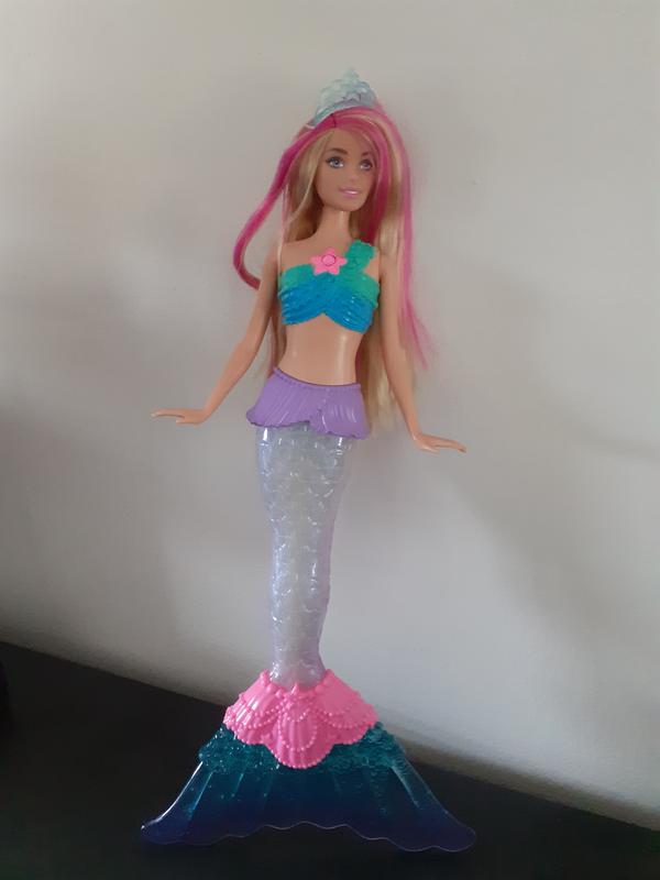 Barbie Dreamtopia poupée sirène aux cheveux roses et bleus, jouet pour  enfant, GJK08 : : Jeux et Jouets