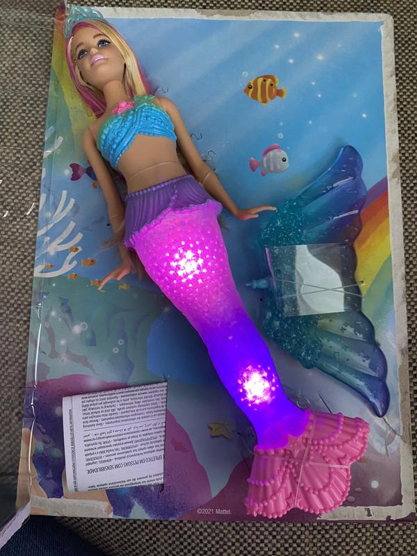 Barbie - Dreamtopia - Zauberlicht Puppe baby-walz Barbie Meerjungfrau Malibu 