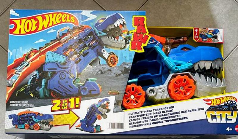 Jeu Voiture Ultimate T-Rex Trasporter Hot Wheels Jouet pour Enfants