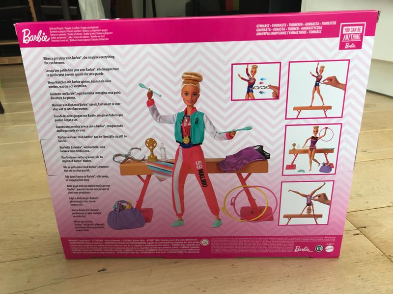 Barbie Coffret Métiers, Poupée Gymnaste Barbie Blonde, Poutre D'Équilibre  Et 15 Accessoires De Gymnastique Inclus, Jouet pour Enfant de 3 ans et  Plus, GJM72 : : Jeux et Jouets