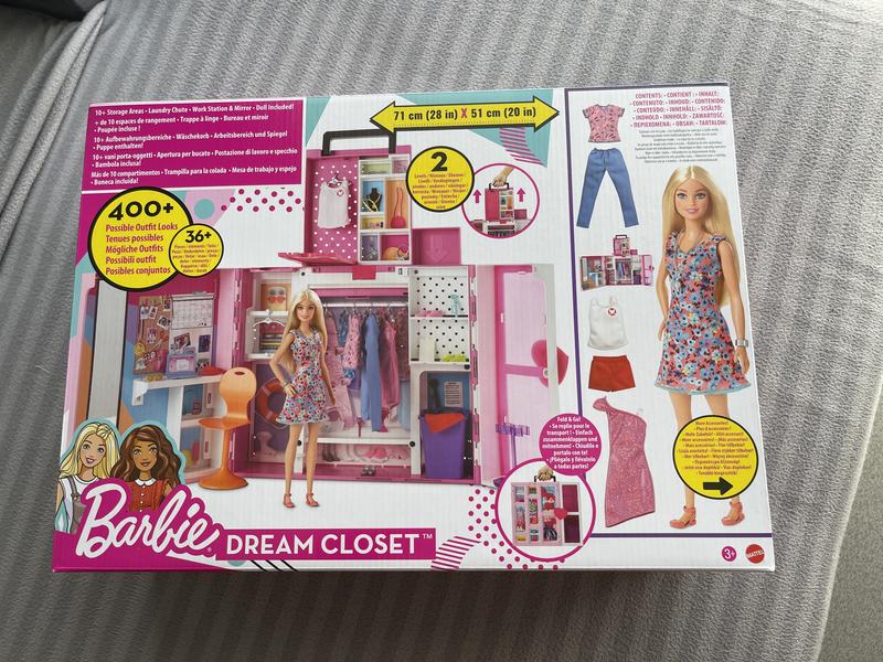 Barbie dressing poupée et accessoires (via 20€ sur la cagnotte) –