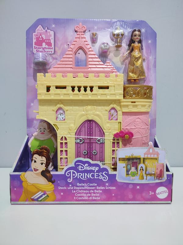 Disney princess - set componibili il castello di belle, playset  trasportabile con bambola belle, 4 amici e tanti accessori, giocattolo per  bambini, 3+ anni, hlw94 - Toys Center