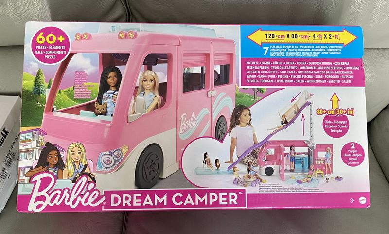 Barbie Camper dei Sogni con Piscina, Bagno, Cucina e Tanti