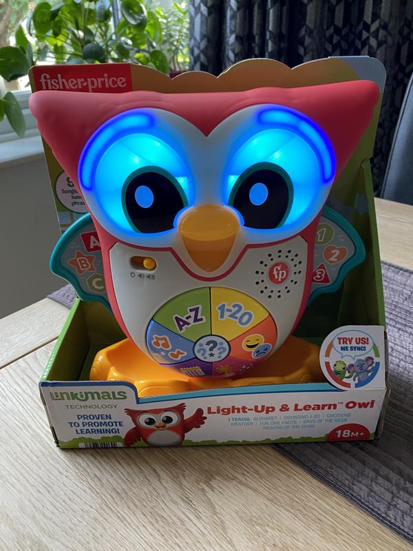 Fisher-Price Linkimals Light-Up & Learn Owl Interactive Musical Learning  Toy for Toddlers