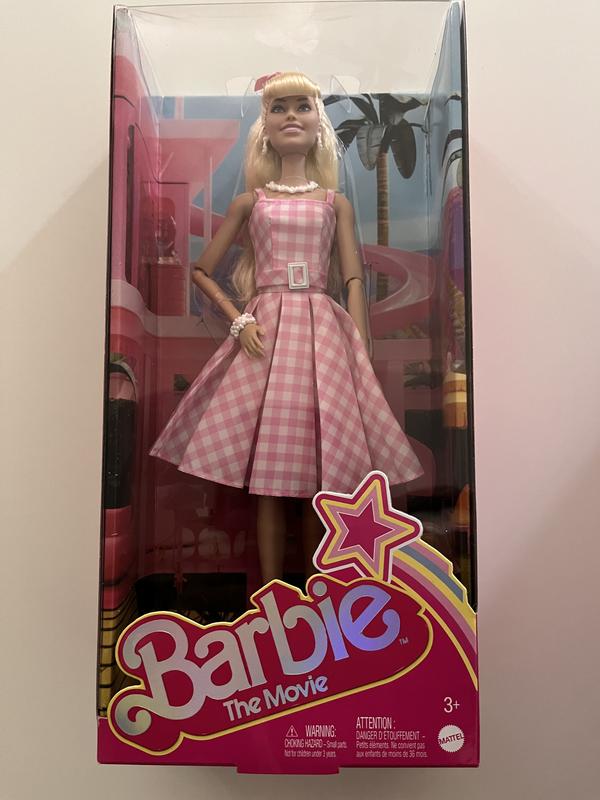 Poupée Barbie Le Film - Barbie Robe Vichy Rose Mattel : King Jouet