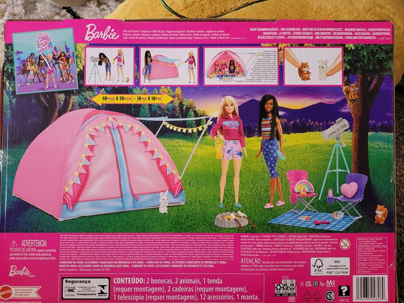 Barbie camping hot sale sets