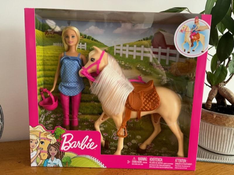 Barbie cheval avec cavalier 2 pcs/ 1 set - Poupées et accessoires - Creavea