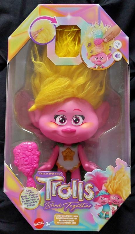 Trolls 3 Band Together Rainbow Hairtunes Poppy Feature Doll