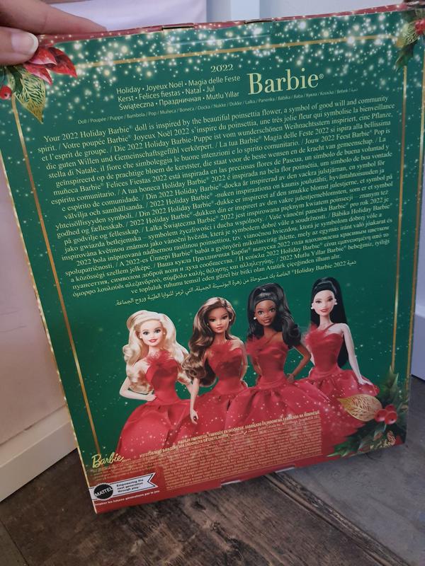 Barbie Joyeux Noël châtain 2022