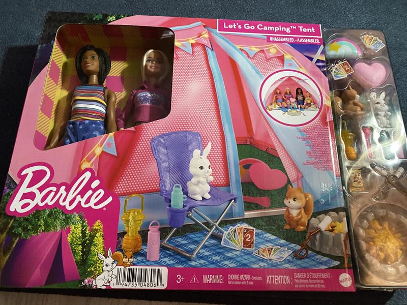 Barbie camping best sale set with tent