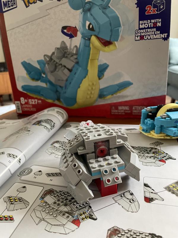 Mega Pokemon Lapras Building Toy Kit With Action Figure - 527pcs