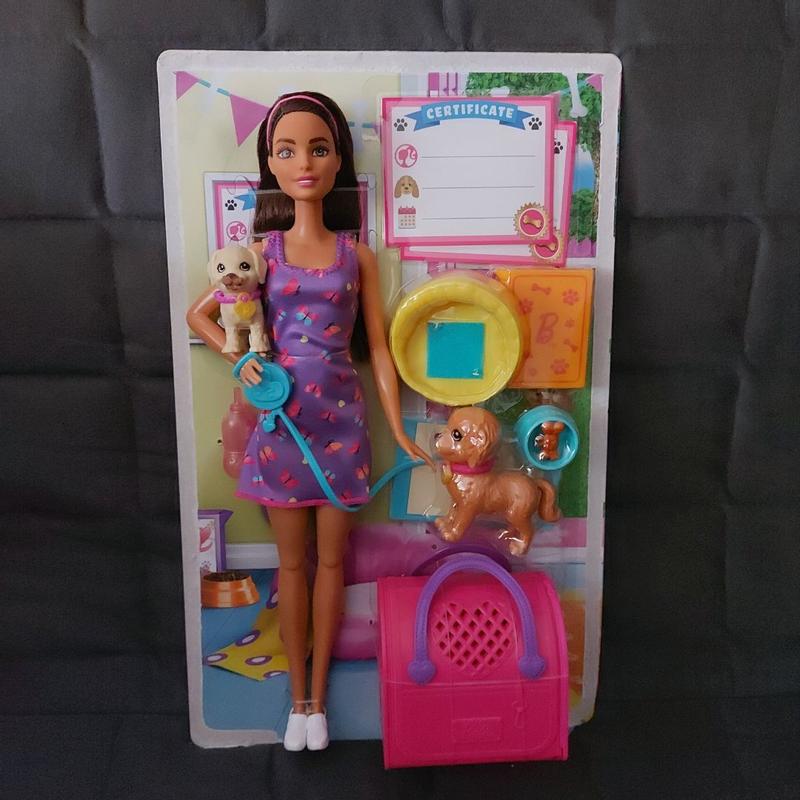  Barbie Stacie Doll with Pet Dog, From Barbie and Stacie to the  Rescue Movie Toys, Blonde Hair Doll : Everything Else