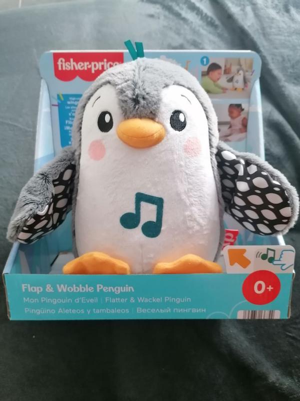 Fisher-Price - Penguin Flap & Wobble - Pinguin Plüschfigur mit Funktion