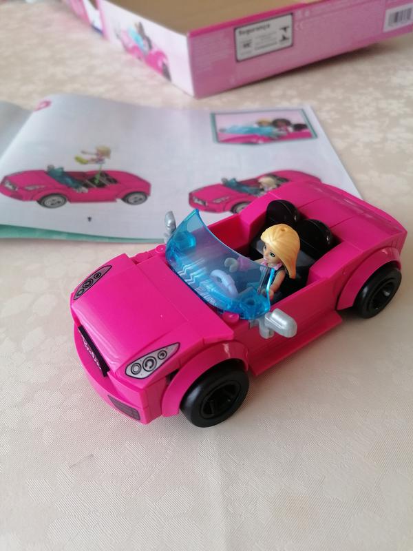 Mega Barbie Convertible & Ice Cream Stand | HPN78 | MATTEL