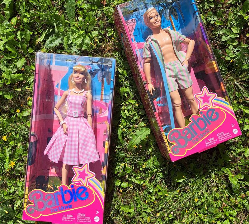MATTEL Poupée KEN avec ensemble de plage rayé - Barbie le film pas cher 