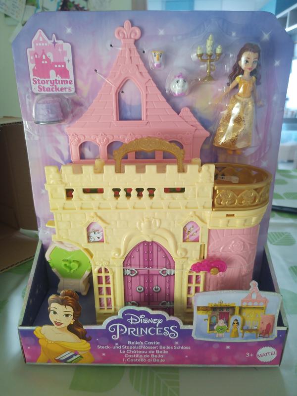  Mattel Disney Princess Toys, Belle Stackable Castle Doll House  Playset with Small Doll and 8 Pieces, Inspired by the Mattel Disney Movie,  Kids Travel Toys : Toys & Games