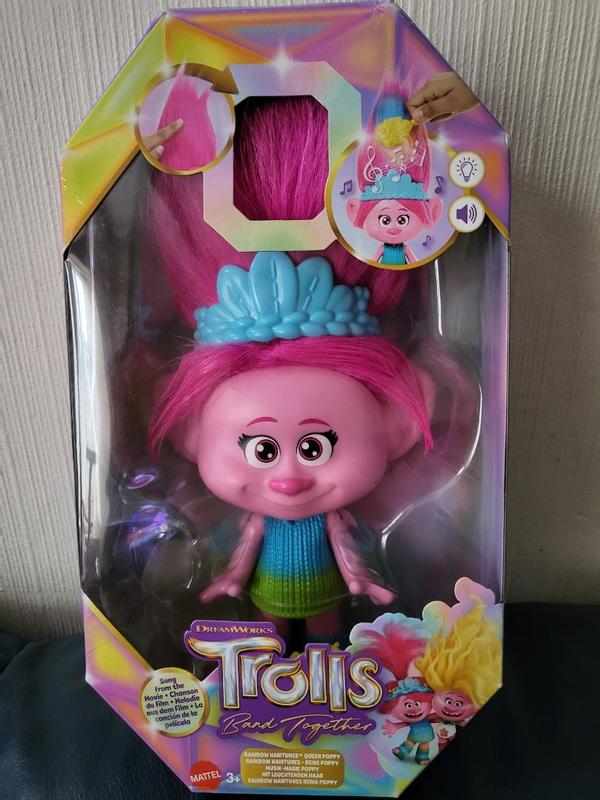 Trolls 3 Band Together Rainbow Hairtunes Poppy HNF20 MATTEL