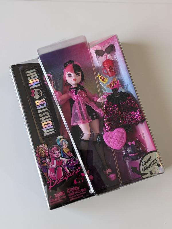 Monster High - Poupée mannequin Draculaura et sa chauve souris