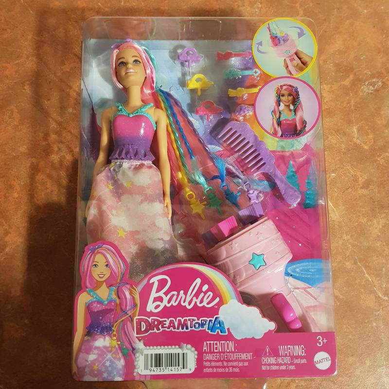 Barbie Dreamtopia Chioma da Favola bambola e accessori, HNJ06