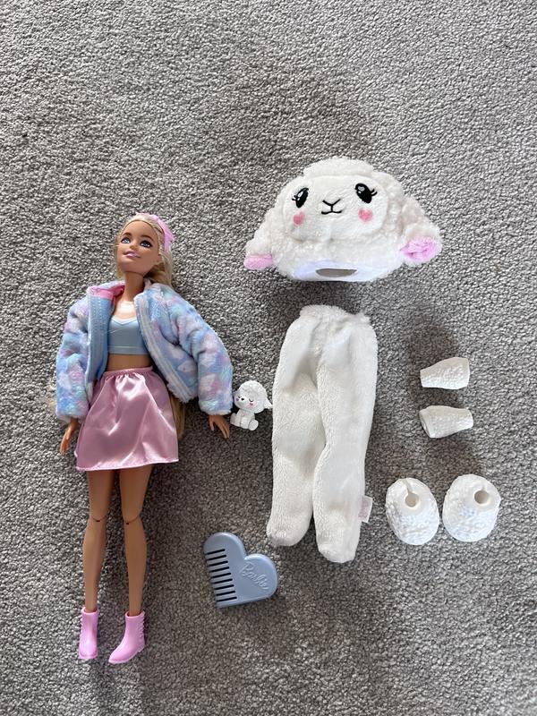 Barbie Cutie Reveal Boneca Cozy Cute Tees™ com bichinho