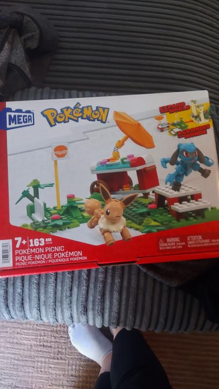 MEGA Pokémon Coffret de construction Pique-Nique pour Figurines Évoli et  Lucario avec 193 briques et pièces compatibles, Jouet Enfant, Dès 7 ans