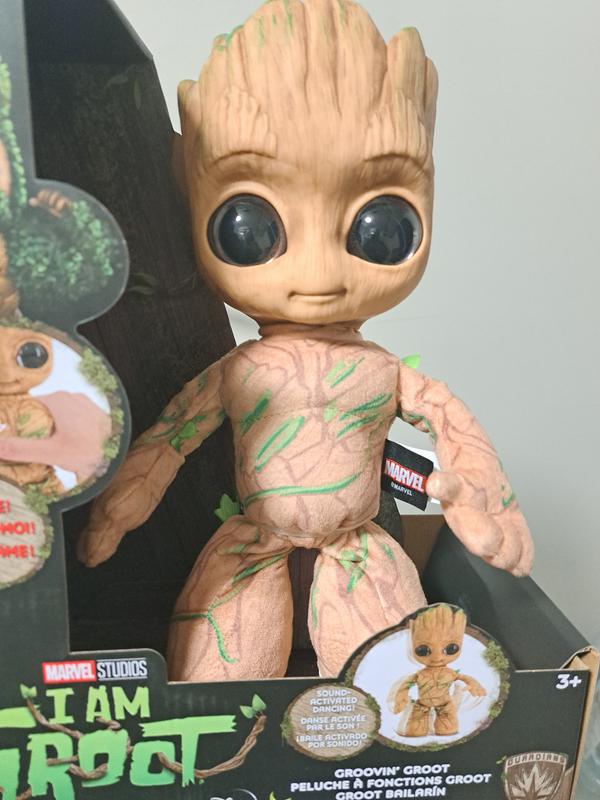 Marvel Peluche Dansante et Parlante Groot (29 cm) inspiré de la série Je  s'appelle Groot, corps en tissu, à collectionner, Jouet Enfant, Dès 3 ans,  HJM23 : : Jeux et Jouets