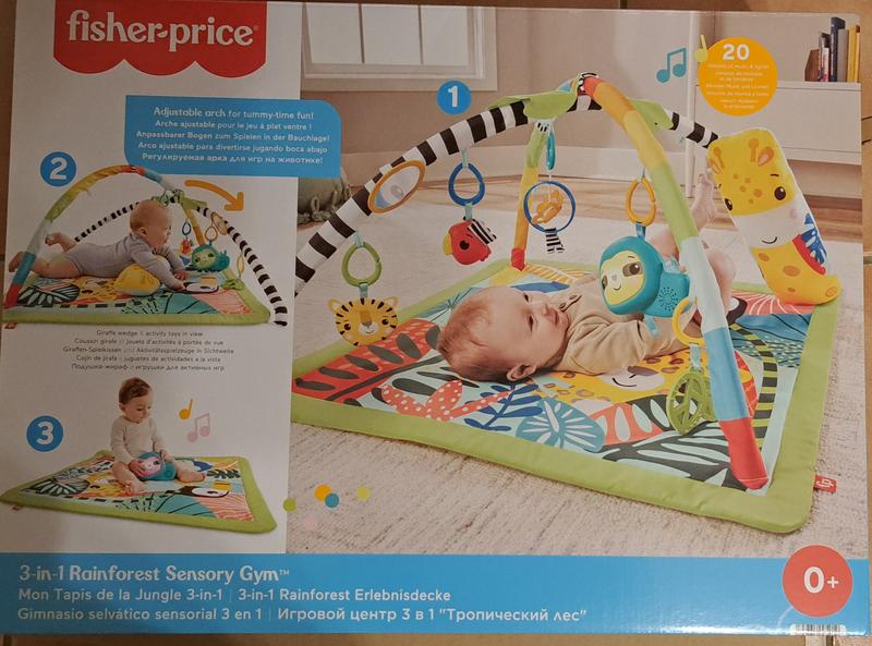 Fisher Price 3-in-1 Rainforest Sensory Baby Gym