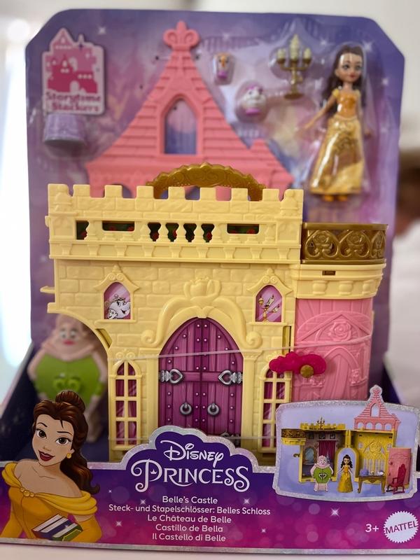 Disney Princess, Il Castello di Belle, impilabile, regalo per bambini e  bambine, HLW94