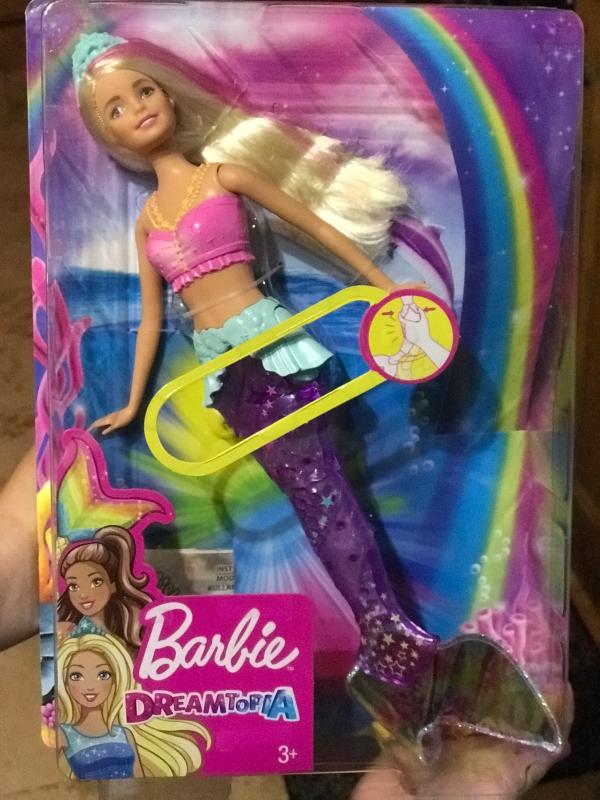 Mattel GFL82 Barbie Dreamtopia Mermaid Glitzerlicht Meerjungfrau mit Licht NEU 