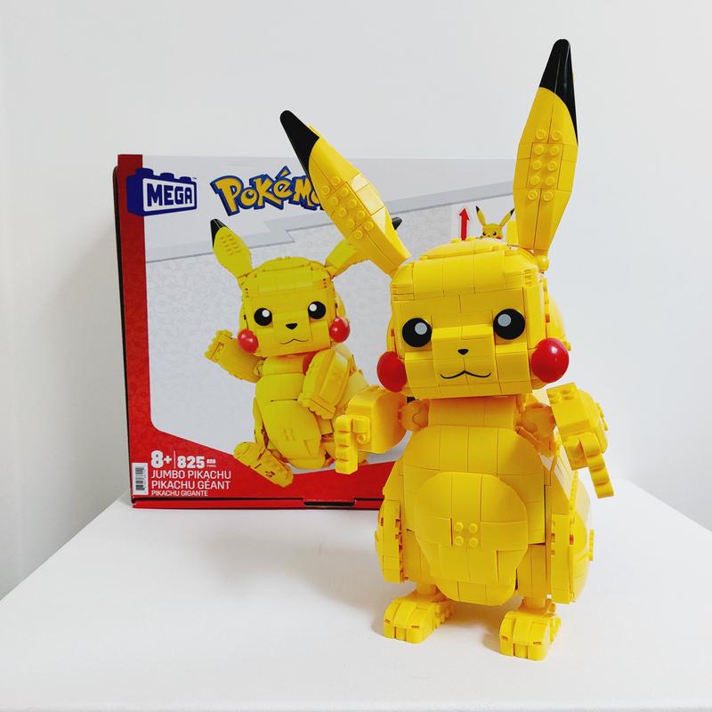 MEGA Pokémon Building Toy Kit Jumbo Pikachu (806 Pieces) 12 Inch Action  Figure For Kids