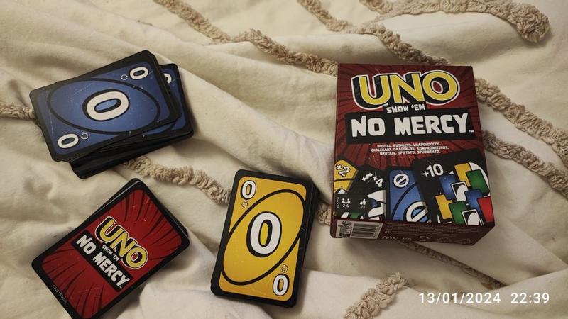 Mattel UNO Show em No Mercy Card Game, New, Fast Shipping! 194735220809