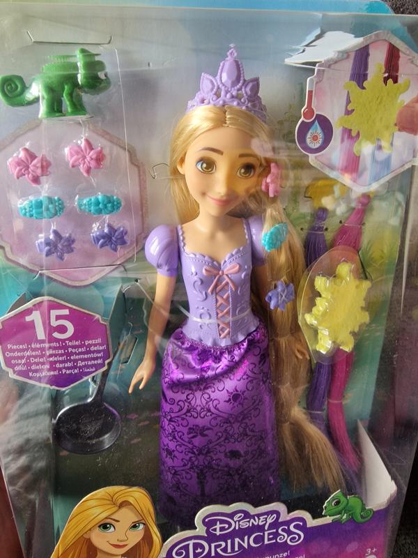 Disney Princess, poupée Mannequin Raiponce Longue Chevelure avec Cheveux de  45 cm, Jouet pour Filles à partir de 3 Ans : : Jeux et Jouets